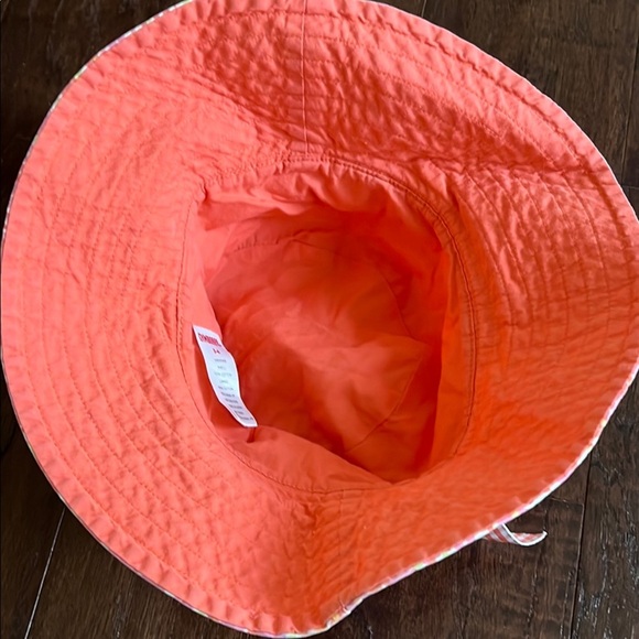 Floral Pink and Orange Bucket Hat - Picture 4 of 4